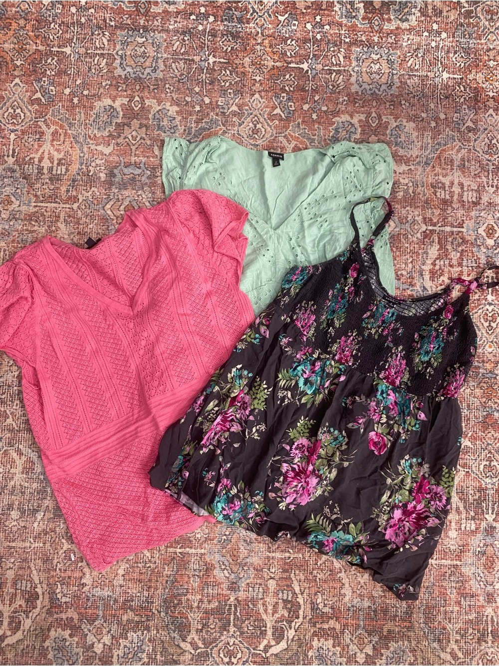 Torrid size 2 top/blouse bundle 3 pieces floral feminine earthy